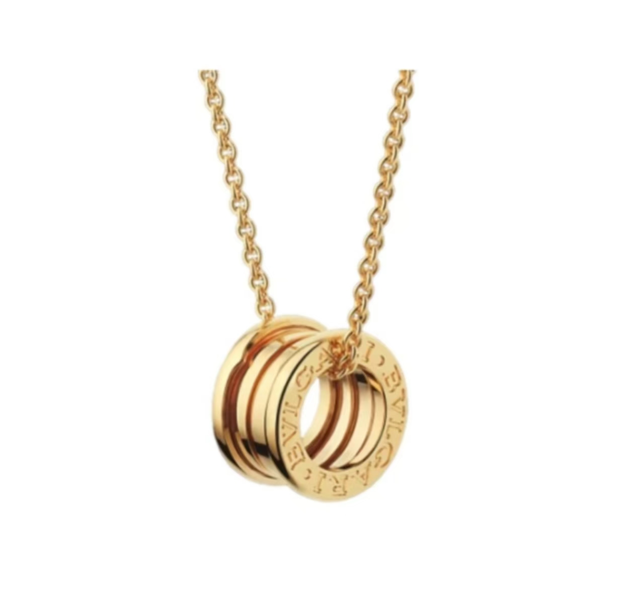 99新 BVLGARI/宝格丽 18k黄金b-zero1系列弹簧项链