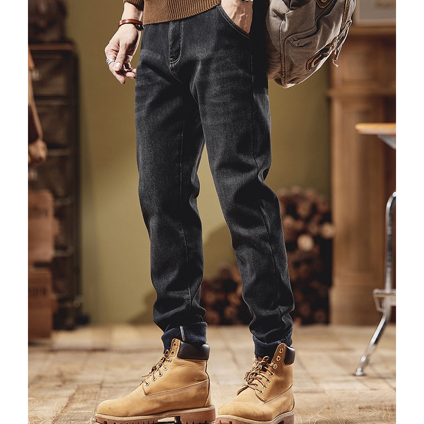 TUCANO/啄木鳥春季新款男士牛仔裤宽松休闲潮流帅气韩版直筒长裤