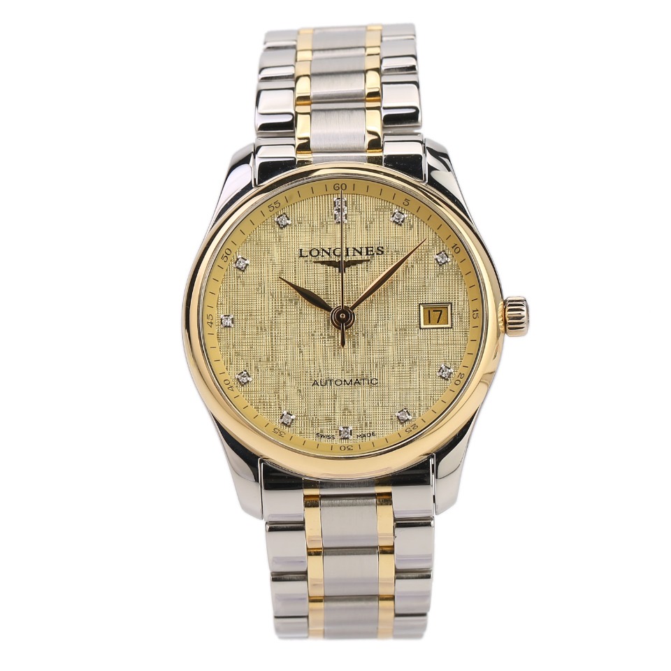 99新 Longines/浪琴 浪琴 L2.518.5.38.7/名匠518间金原镶钻