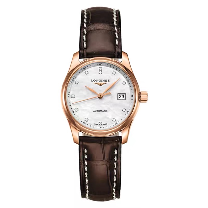 99新 Longines/浪琴 L2.128.8.87.3/名匠128实金女表/表径25.5