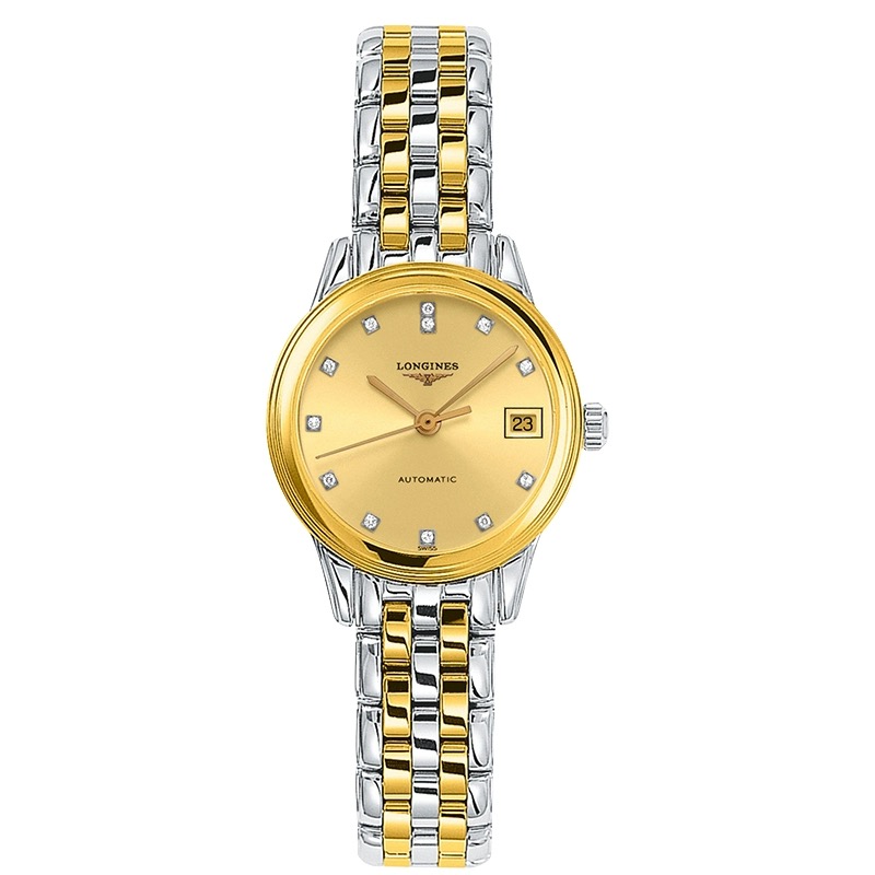 99新 Longines/浪琴 L4.274.3.37.7/军旗女表间金钻刻26表径