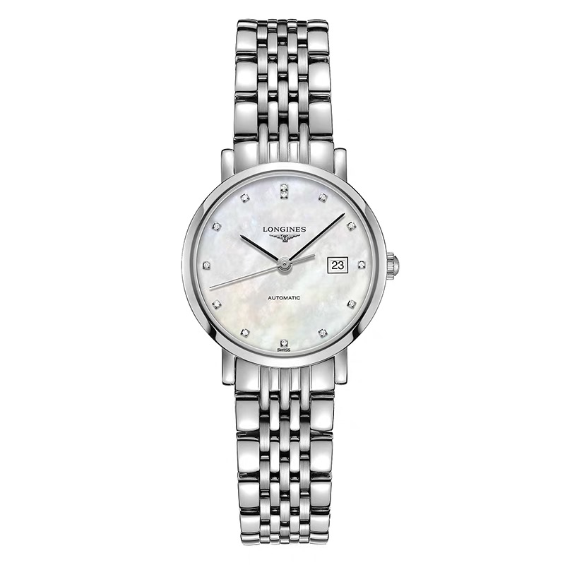 99新 Longines/浪琴 L4.309.4.87.6博雅309贝母盘原镶钻/表径25.5