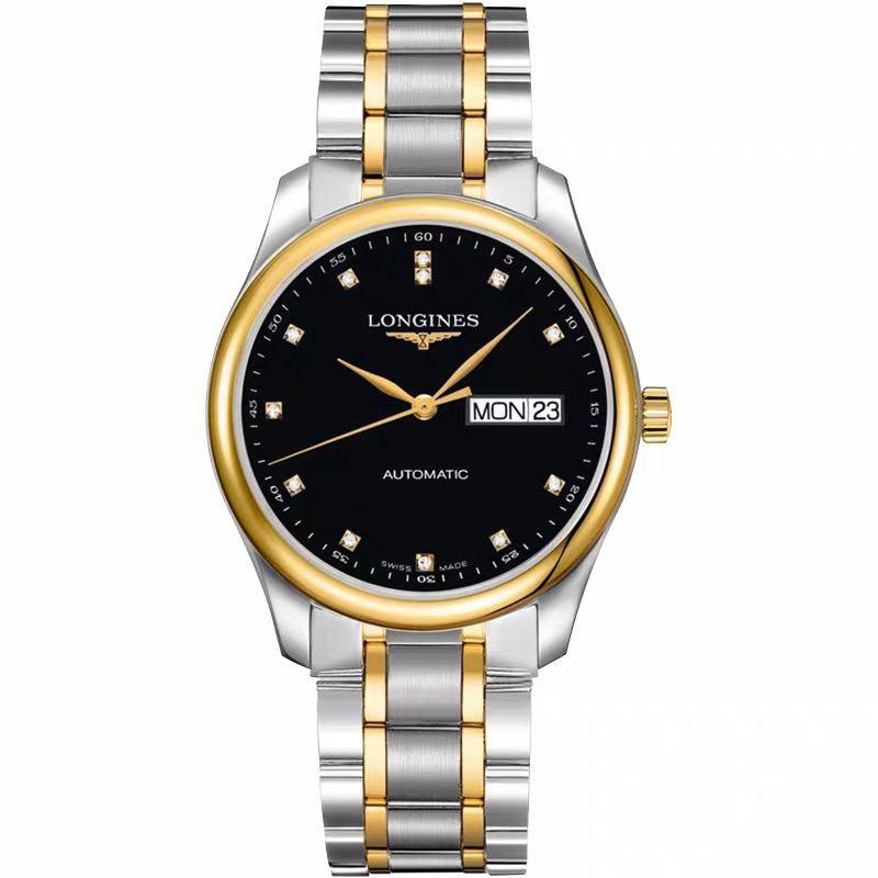 99新 Longines/浪琴 L2.755.5.57.7名匠755双日历原镶钻/表径38.5
