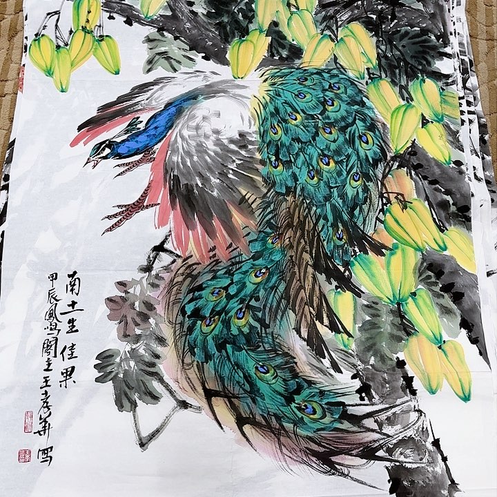 绘画花鸟等动物的栖息地和栖息地