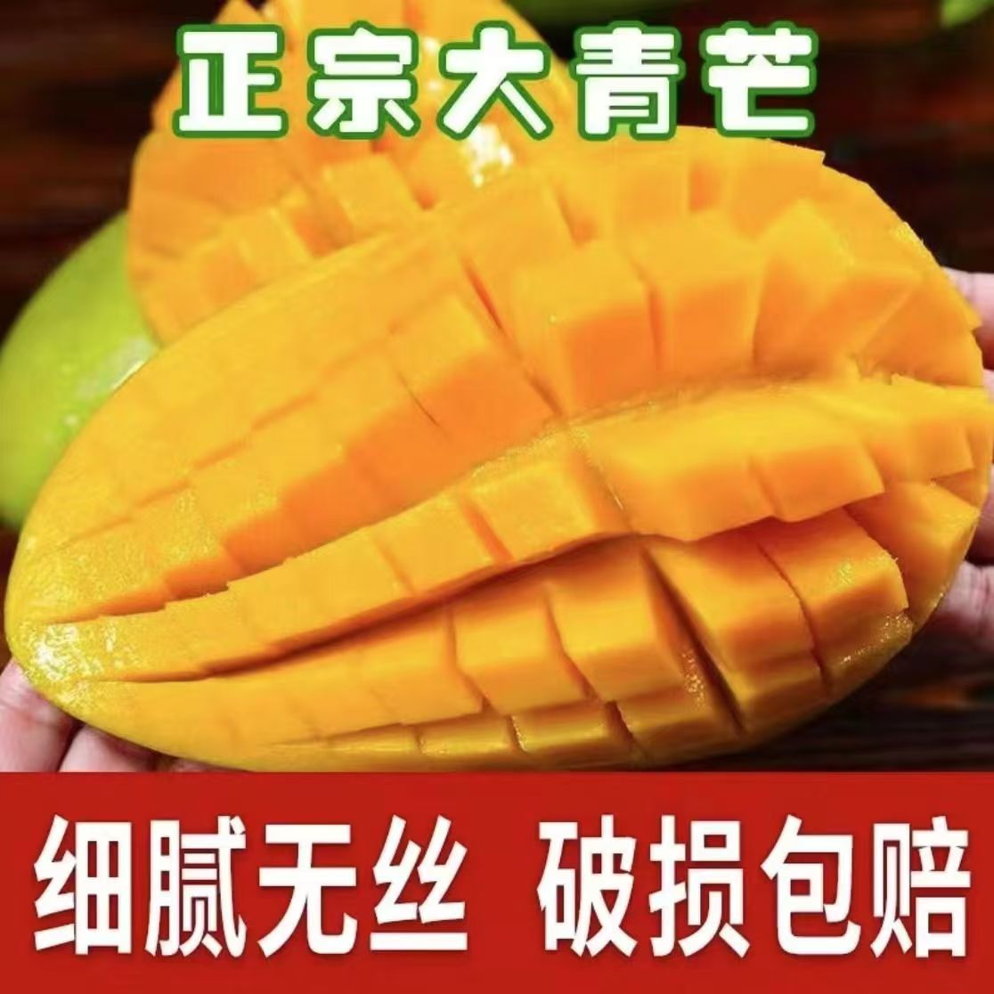 【变软食用】正宗越南大青芒当季水果单果400g+带箱10斤到手5-10个