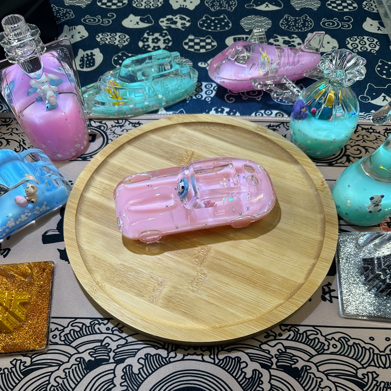 【明袋】亚克力入油流沙瓶创意摆件