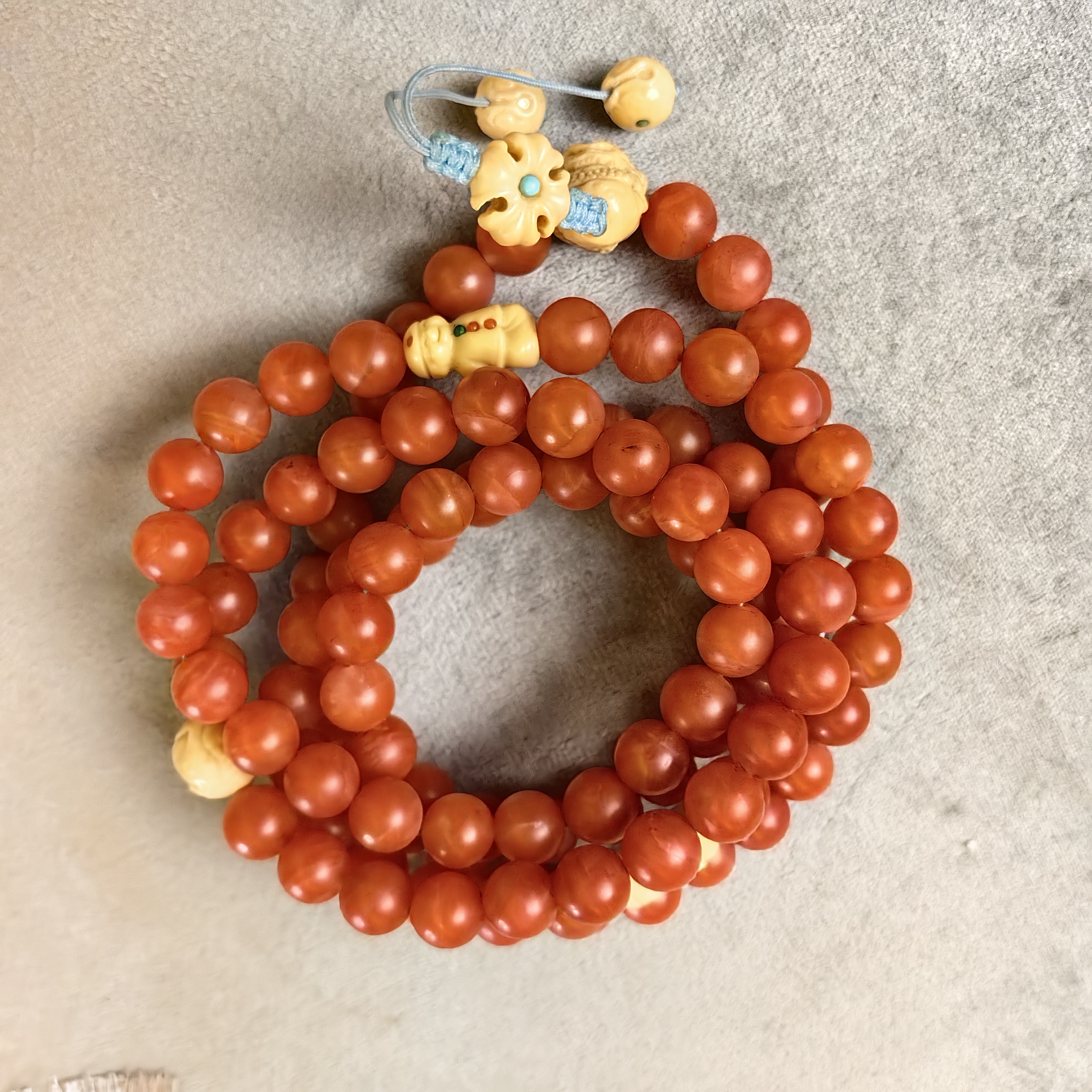 108颗南红珠链经典款