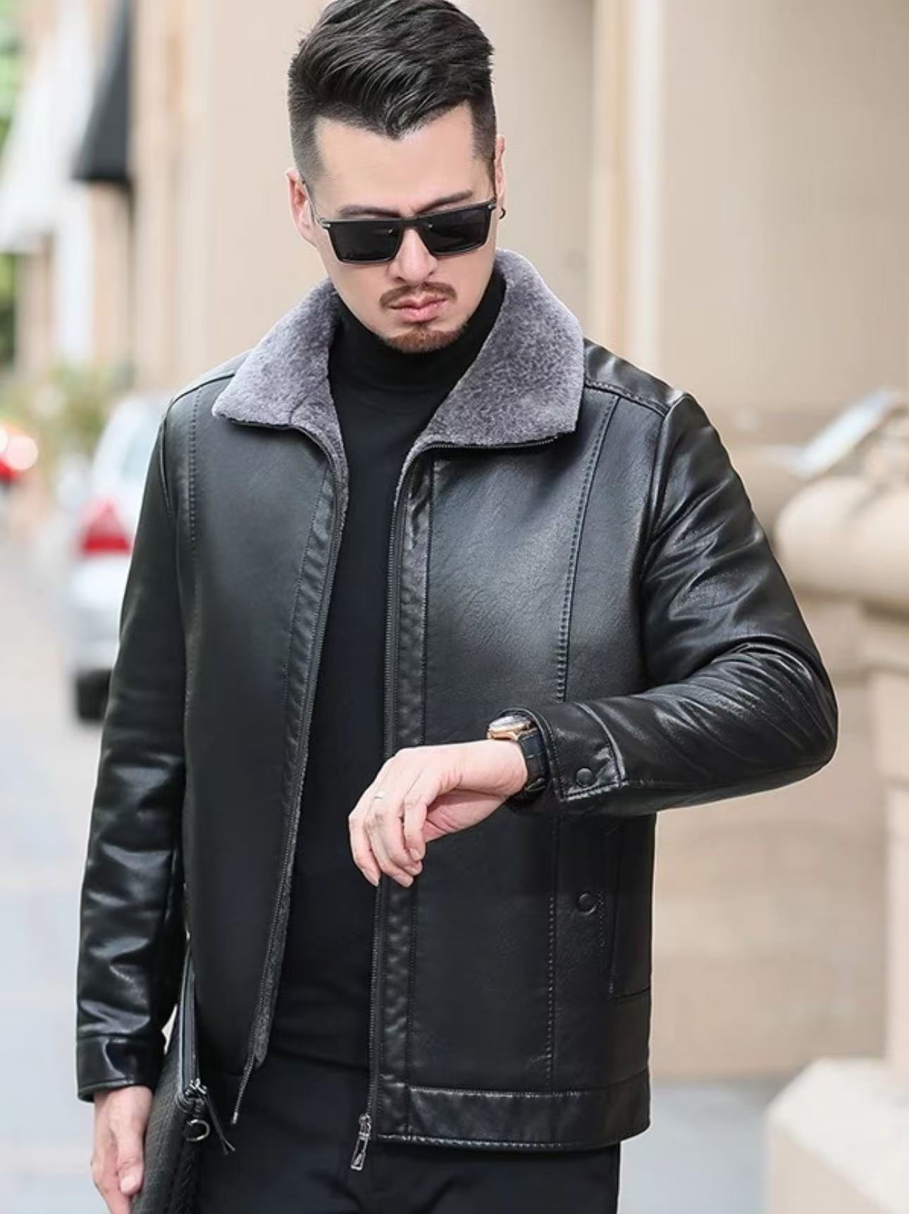 【卓越】男士冬款时尚经典大气款休闲加厚外套Z#0157