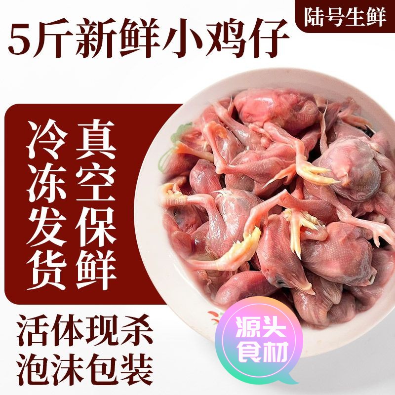 【新店尝鲜】小鸡仔冷冻5斤装小型宠物商用生骨肉蛇鹰龟狐狸边角