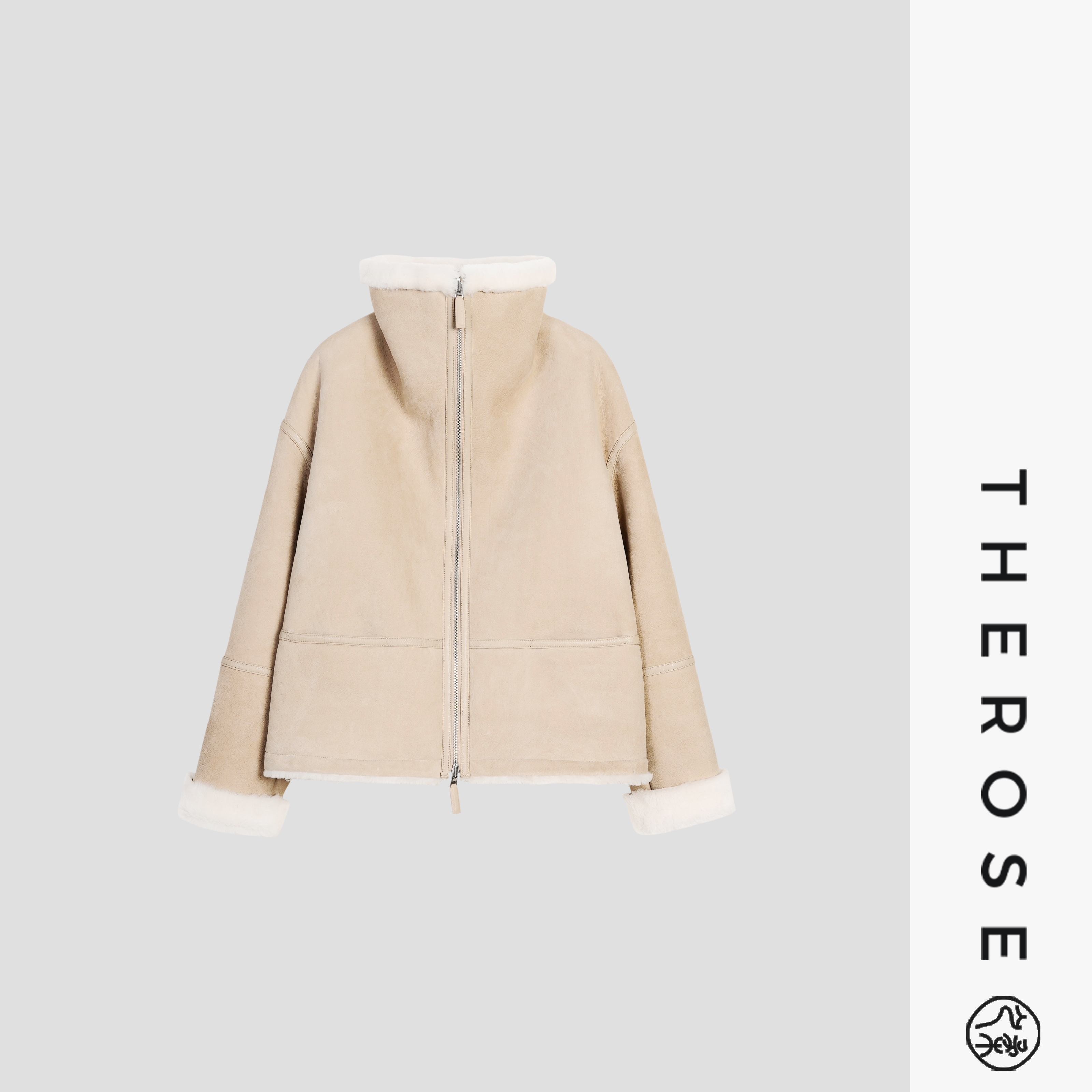 之柔【冰原守护】西班牙进口皮毛一体保暖时髦外套秋冬加厚防风上衣