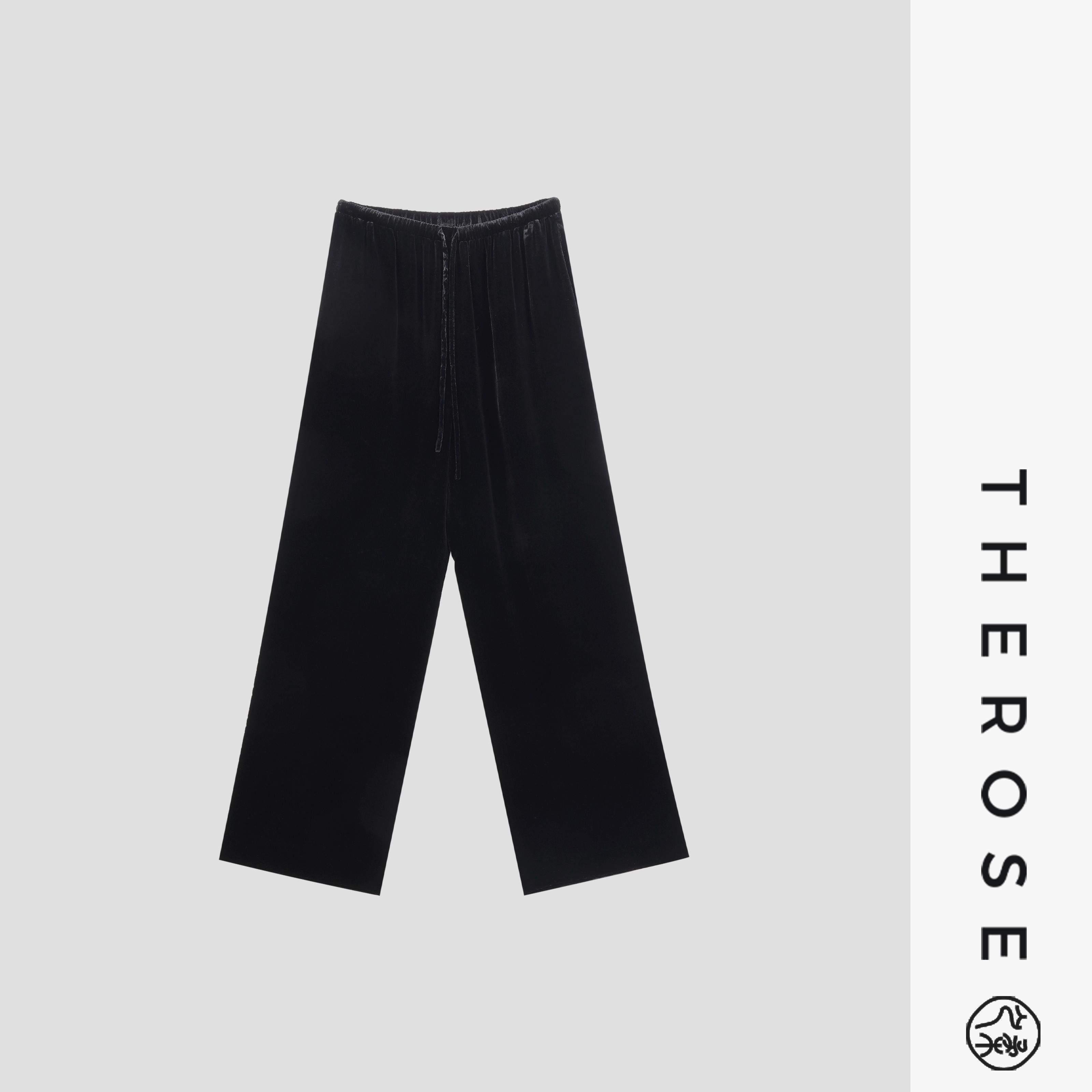 之柔【摩登生活2.0】时尚轻奢优雅高密休闲松紧腰丝绒阔腿显瘦长裤