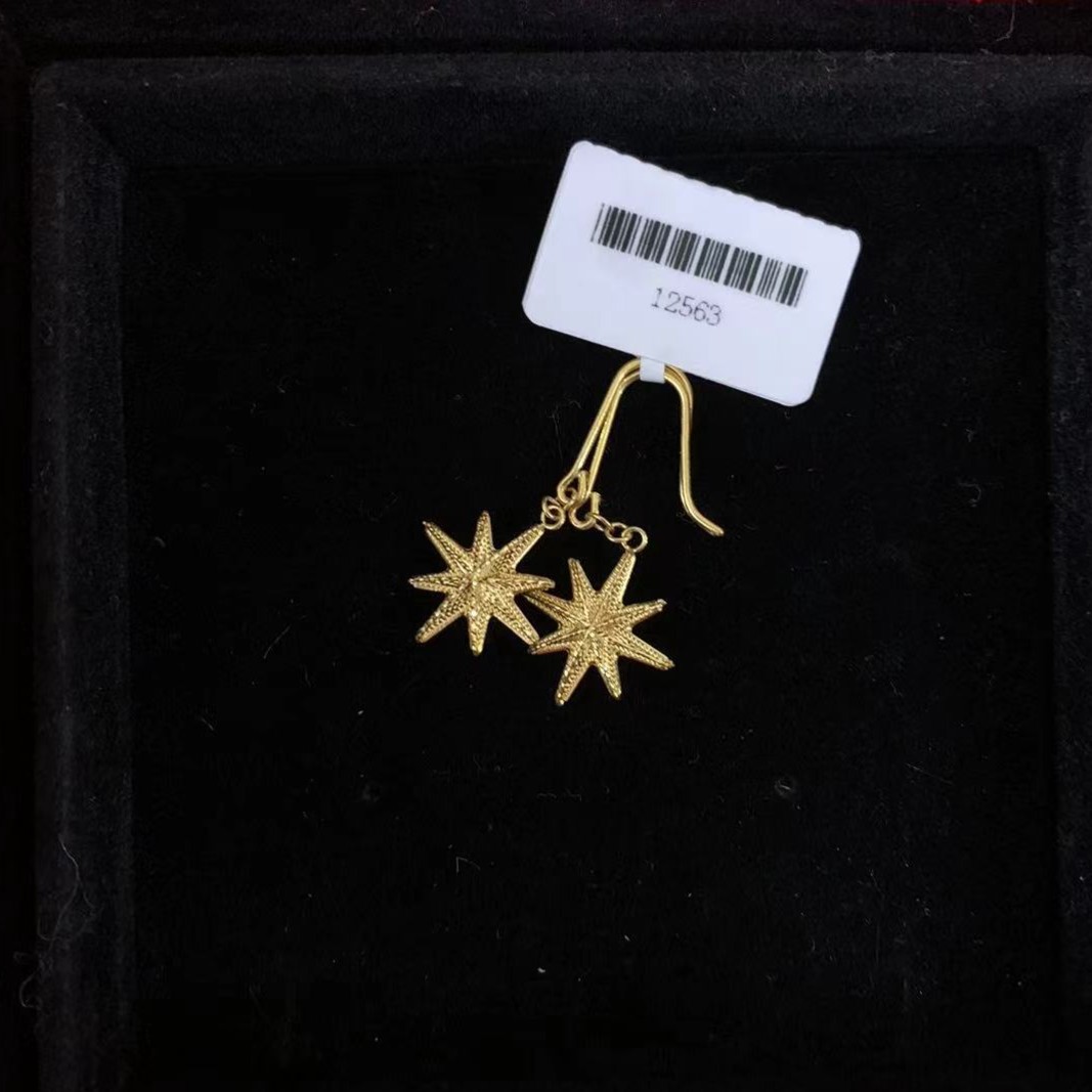 足金999雪花耳饰 2.83