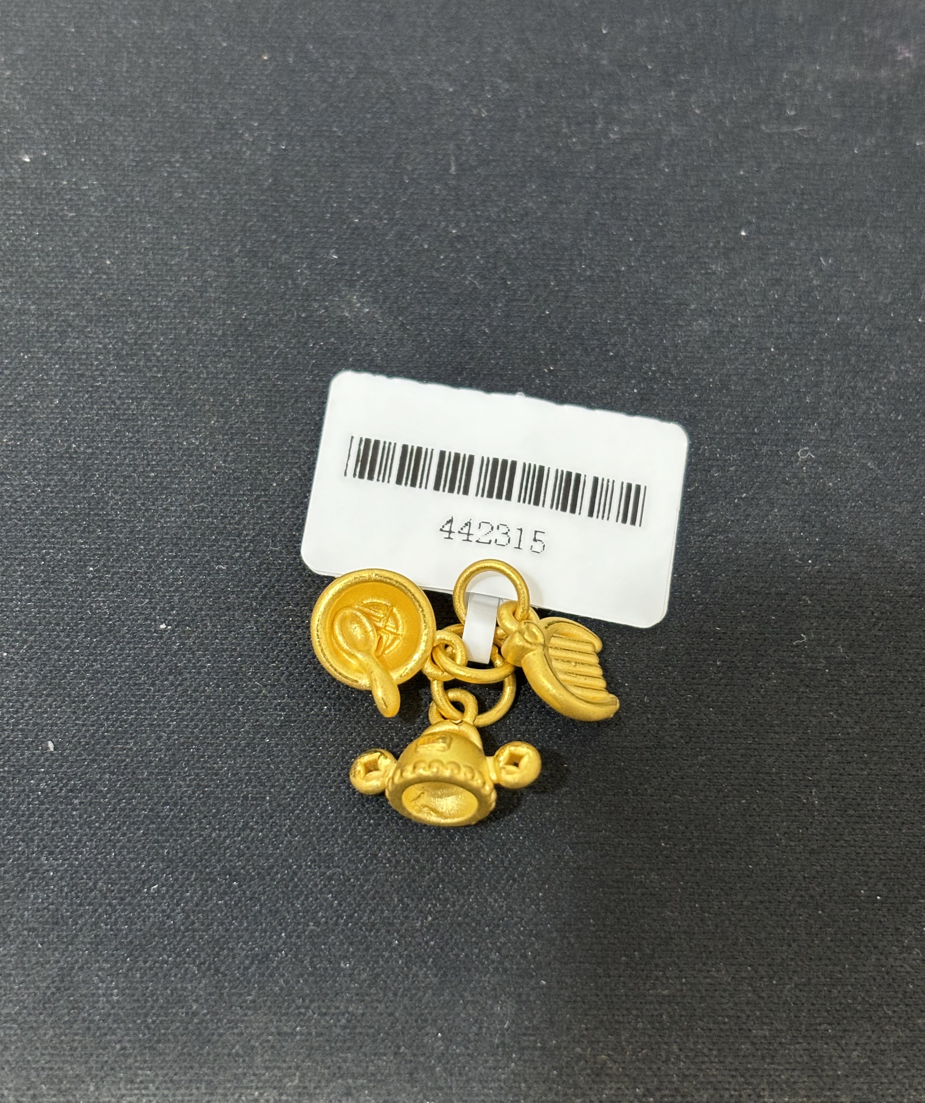 足金999锦衣玉食挂坠1.92