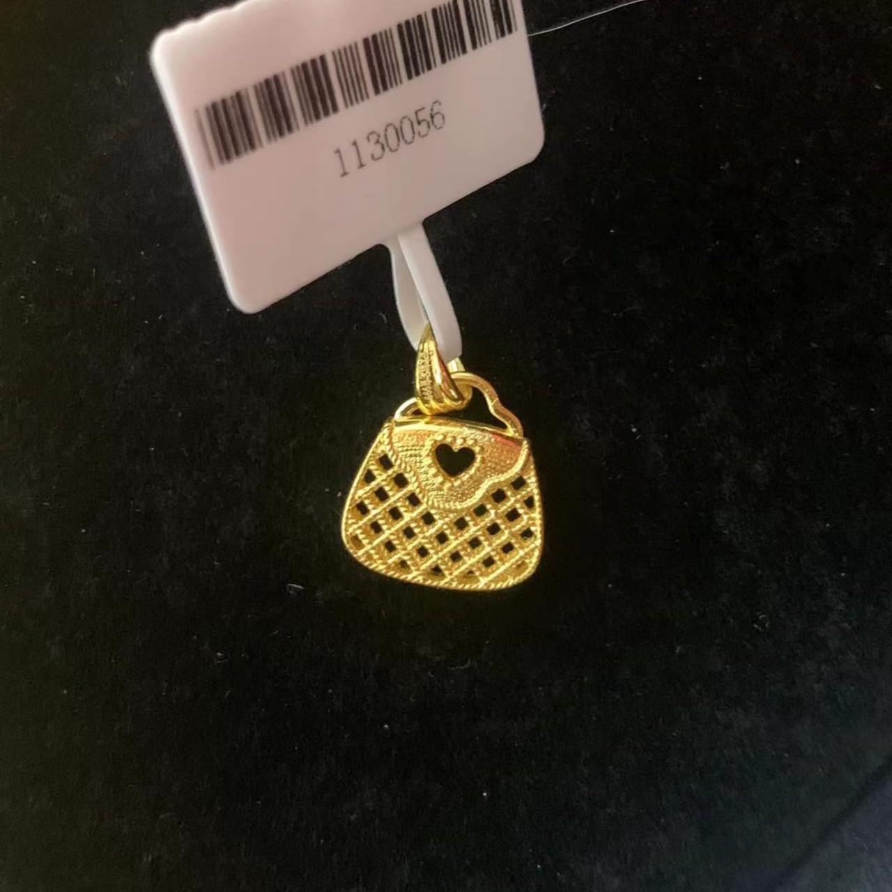 足金999包包镂空吊坠2.94