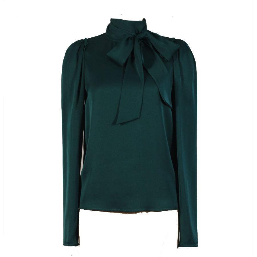 AMASS/阿玛施25年早春新款时尚设计款优雅感气质桑蚕丝衬衫530025