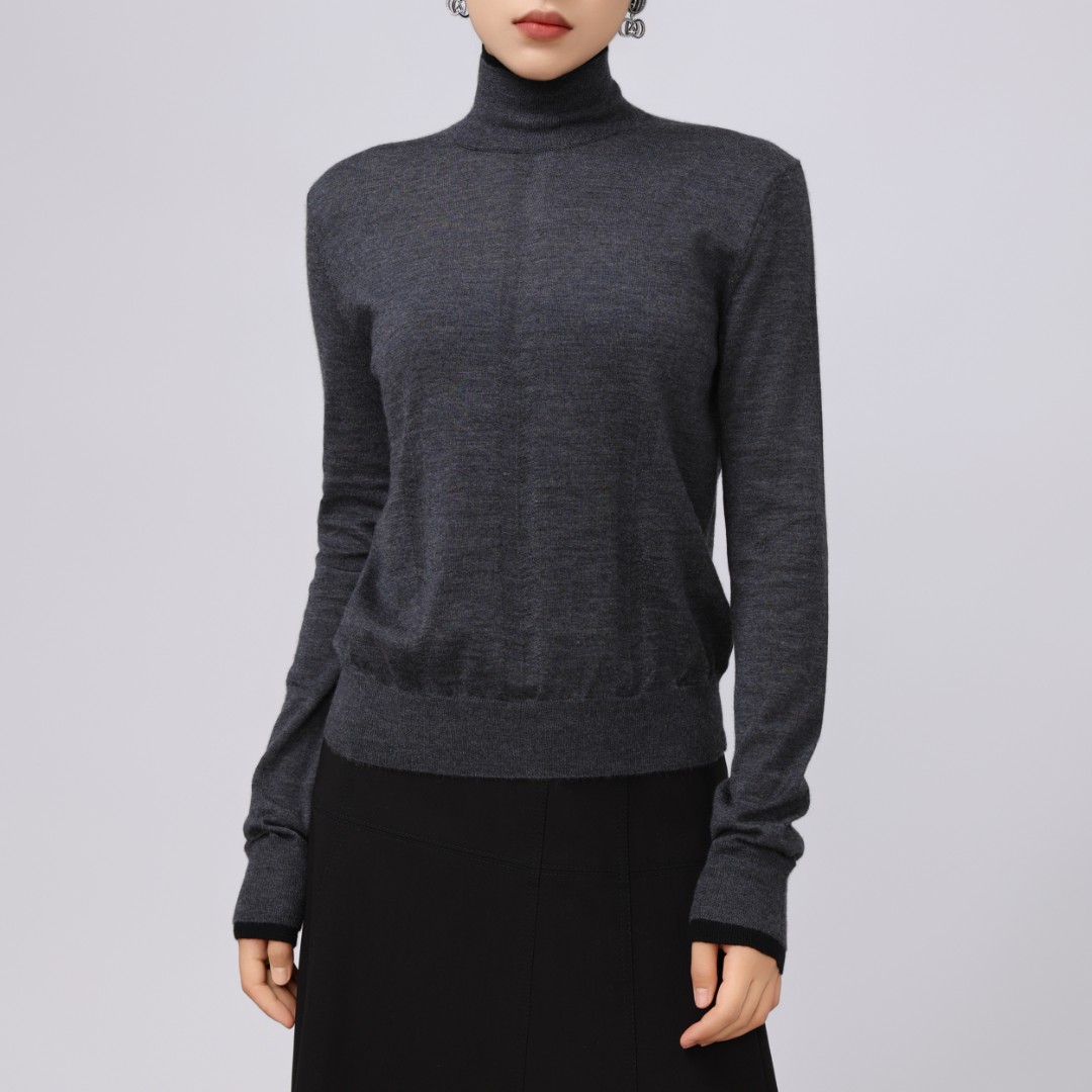 AMASS/阿玛施 新款套头高领毛衣秋冬时尚休闲针织长袖上衣5399308