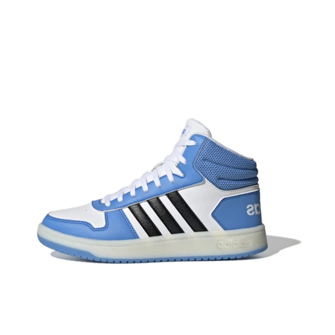 Adidas  防滑耐磨轻便 中帮 板鞋 女款 北卡蓝FV2738