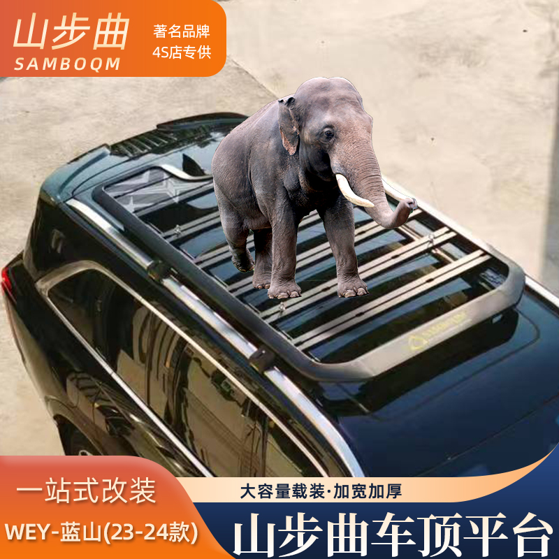 山步曲SAMBOQM长城蓝山汽车车顶行李架拓展平台爬梯改装4S专供