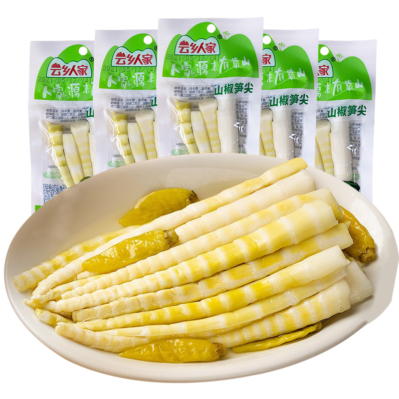 【19.9抢20袋】云乡人家山椒笋尖泡椒竹笋笋片脆笋子泡椒脆笋