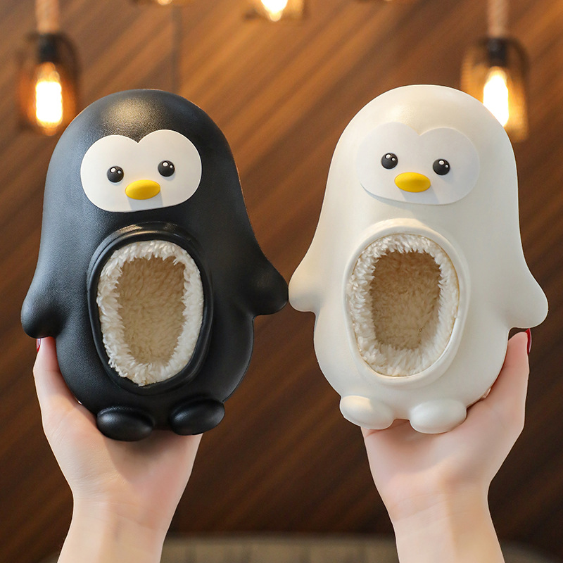 儿童棉拖鞋女包跟冬季防水可爱室内家居亲子保暖防滑棉鞋外穿拖鞋