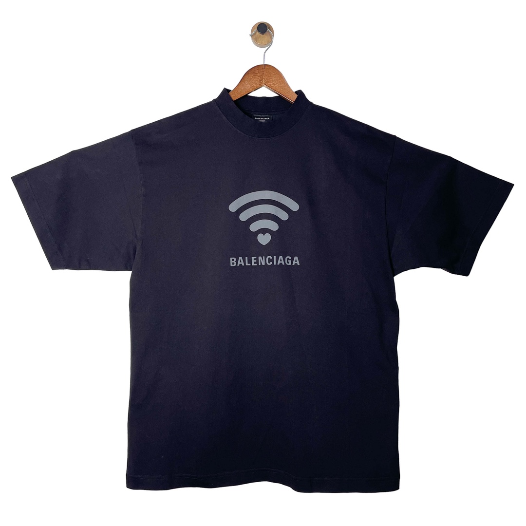 全新未使用 Balenciaga/巴黎世家 青奢荟/xs码/爱心WIFI短袖44176