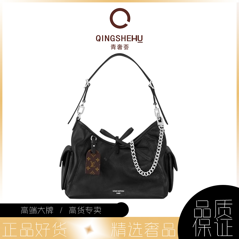 95新 LouisVuitton/路易威登 青奢荟/全黑carryall小号包/89510