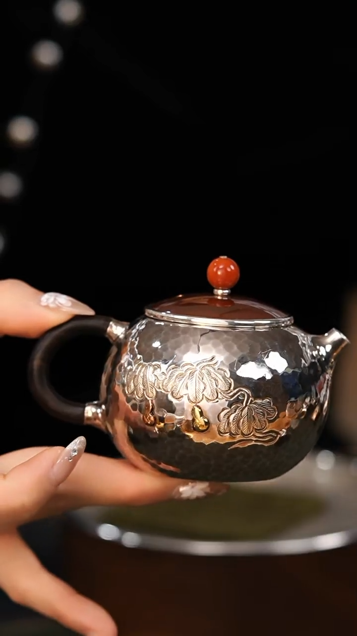【闪购商品】足银999小泡茶壶