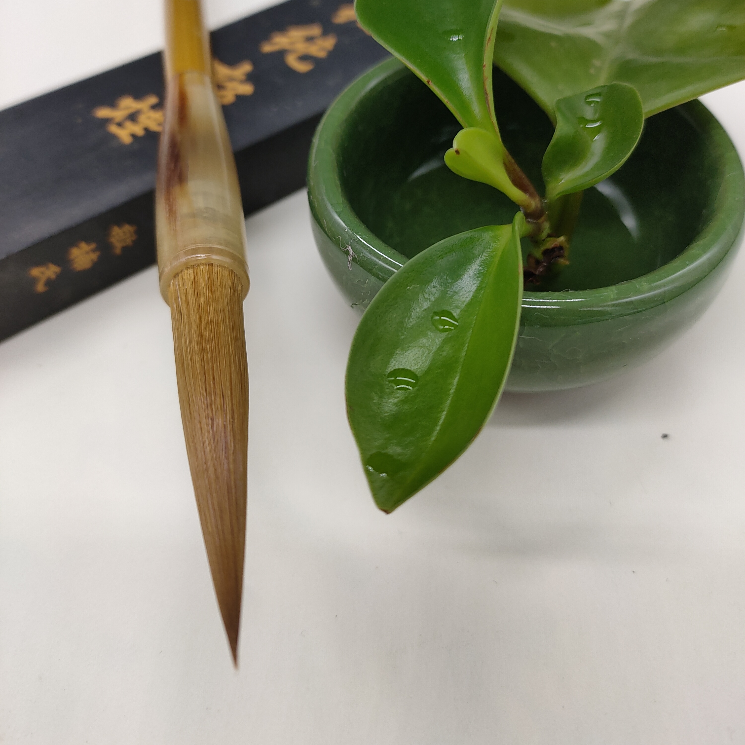 【纯狼尾北狼毫】善琏湖笔谈氏笔坊出锋4.8cm口径0.9cm宜楷行草