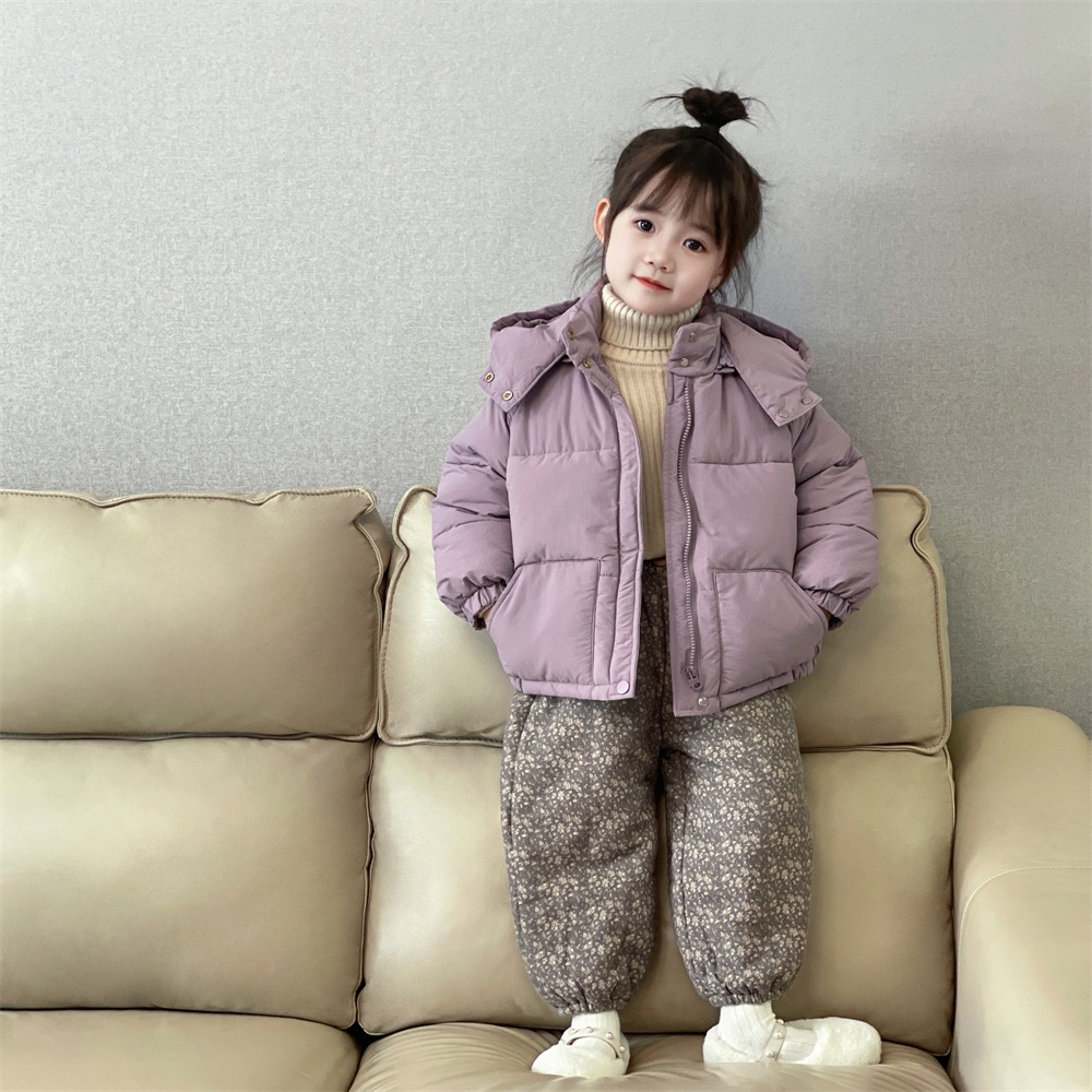 KL女童棉衣2024冬季新款加厚棉服外套儿童冬装韩版男女宝宝外套纯