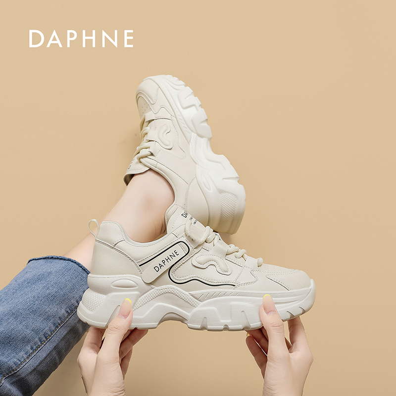 达芙妮老爹鞋女2025秋季新款时尚百搭时尚潮流厚底休闲运动鞋