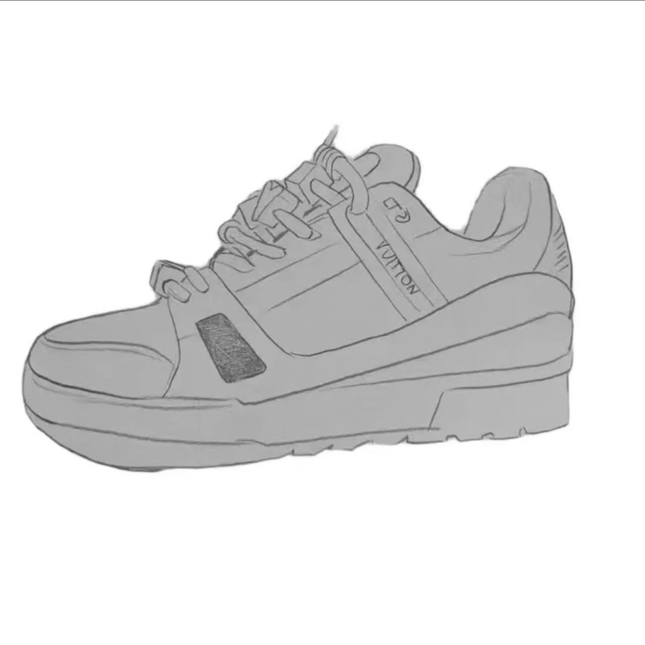 工厂水泥胖丁系列 系列空胶工艺低帮男女同款经典潮鞋