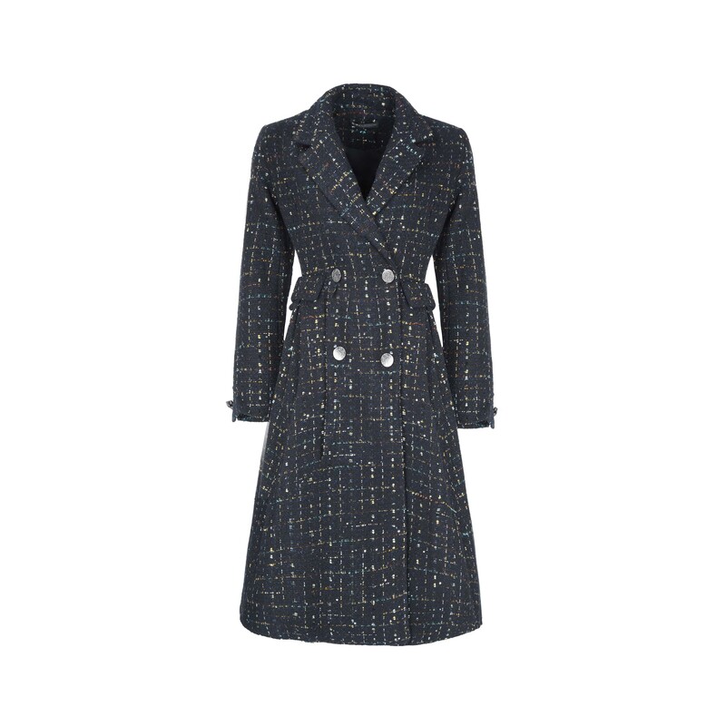 S·DEER圣迪奥时尚轻奢正品设计师气质时尚中长款外套S224Z25C8