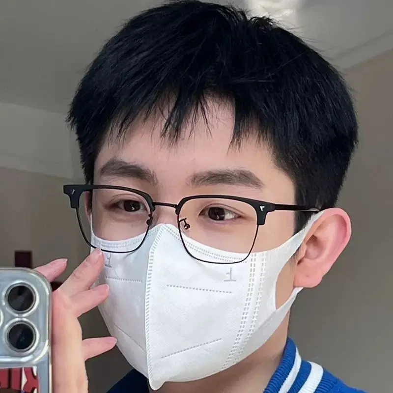 超高回头率超好看的复古半框近视眼镜平光防蓝光可配置不同度数.