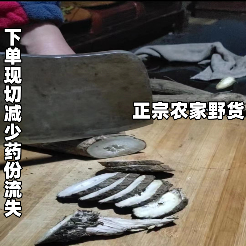 野山采挖甘肃野牛蒡根片500g包邮粗大条现切片新货无硫磺