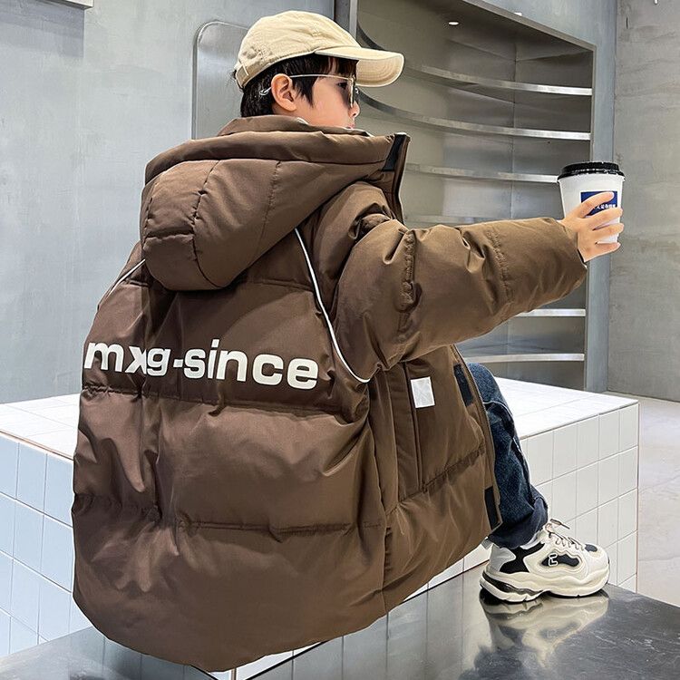 鸭鸭美拉德男童羽绒服2024新款冬季儿童白鸭绒加绒加厚时尚保暖外