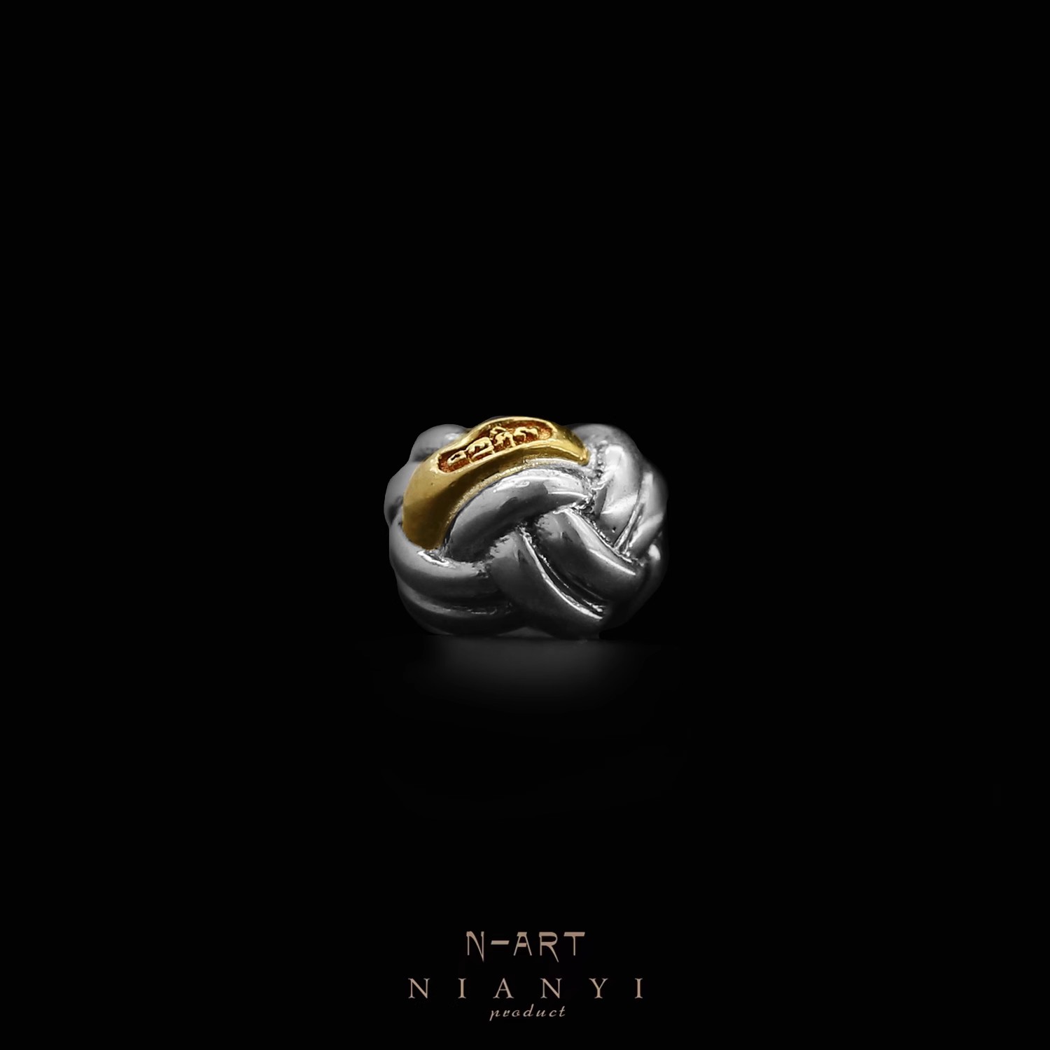925银银制品 【N-ART】绕线圈  柏香菩提文玩手串佛珠配饰配珠