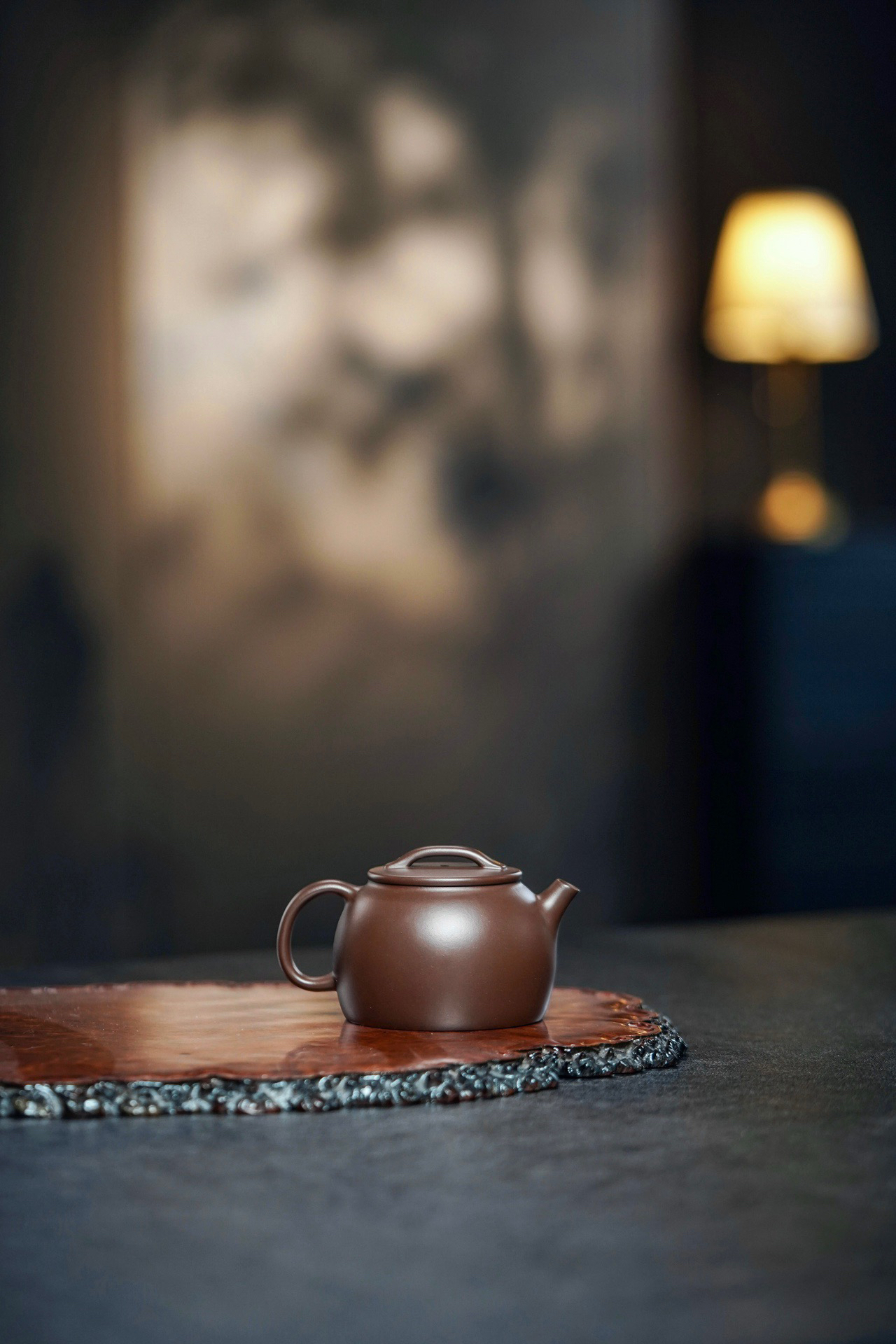 汉瓦慕古160cc上品某革老紫料慕古玩实用紫砂壶