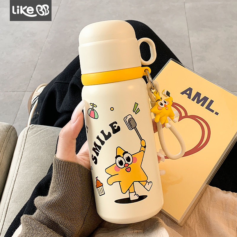 LikeBB保温杯女生高颜值泡茶水杯新款带杯盖便携学生专用316杯子