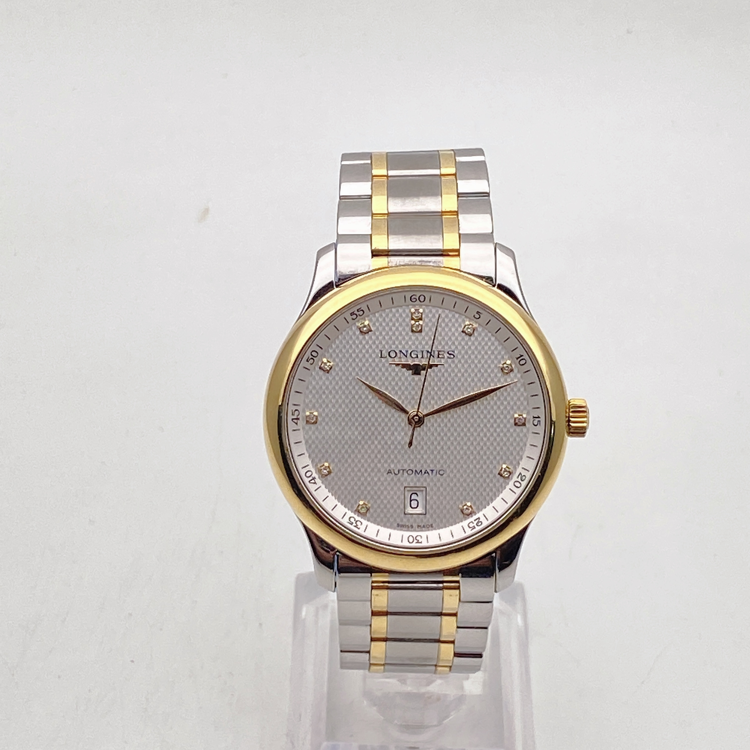 95新 Longines/浪琴 名匠628自动机械男表/经典名表优雅时尚带钻
