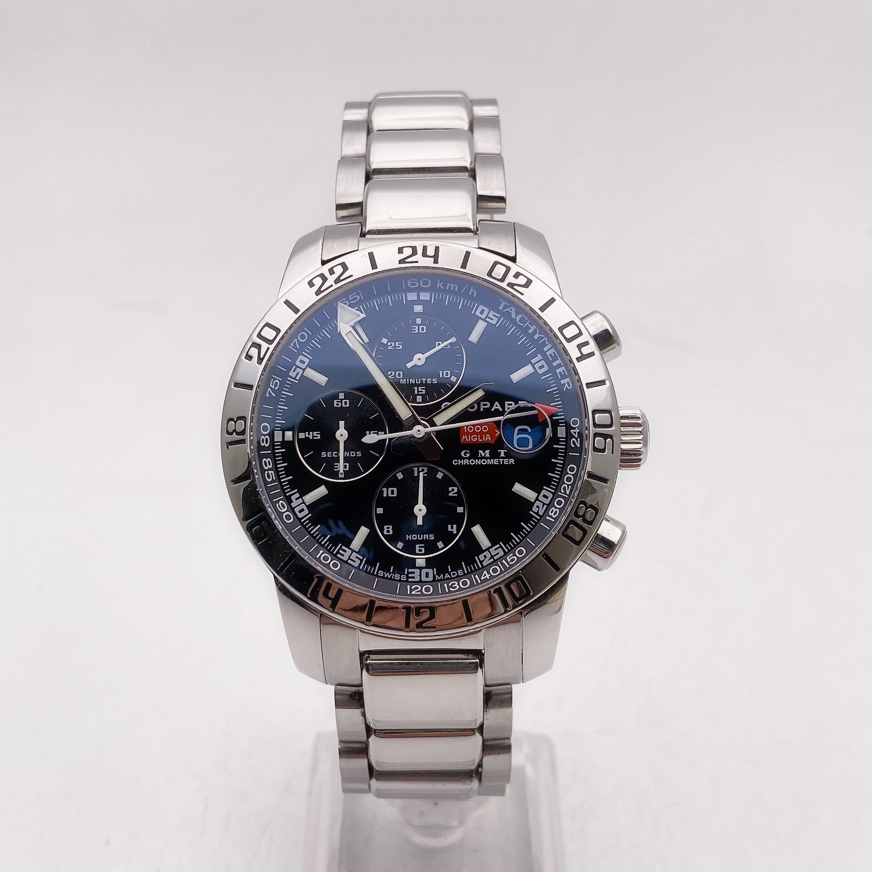 95新 Chopard/萧邦 赛车8992自动机械/夜光经典时尚多功能男款