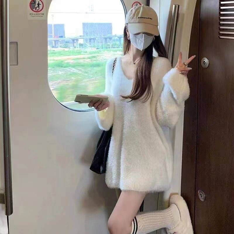 561-570主播推荐新款小香风毛衣套头慵懒风