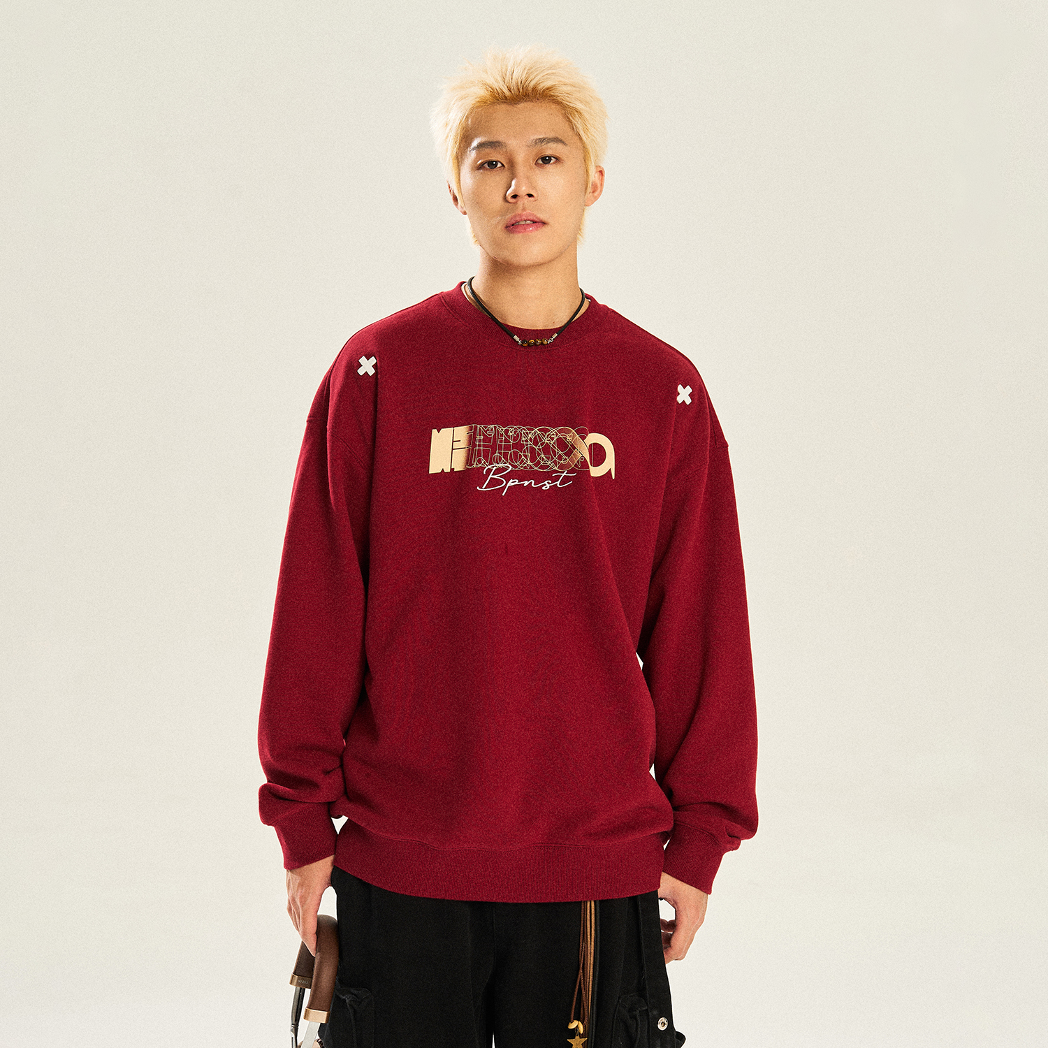 BIPOLAR&NST联名24LOGO卫衣18C393