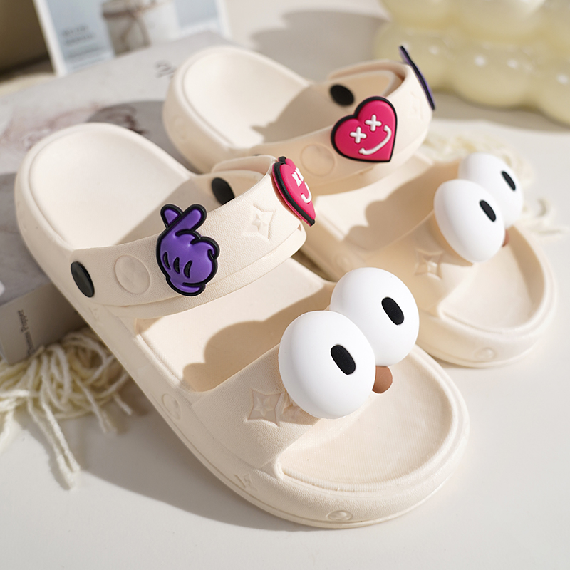 夏季女士拖鞋厚底软底外穿舒适居家用室内洗澡防滑防臭防网红拖鞋