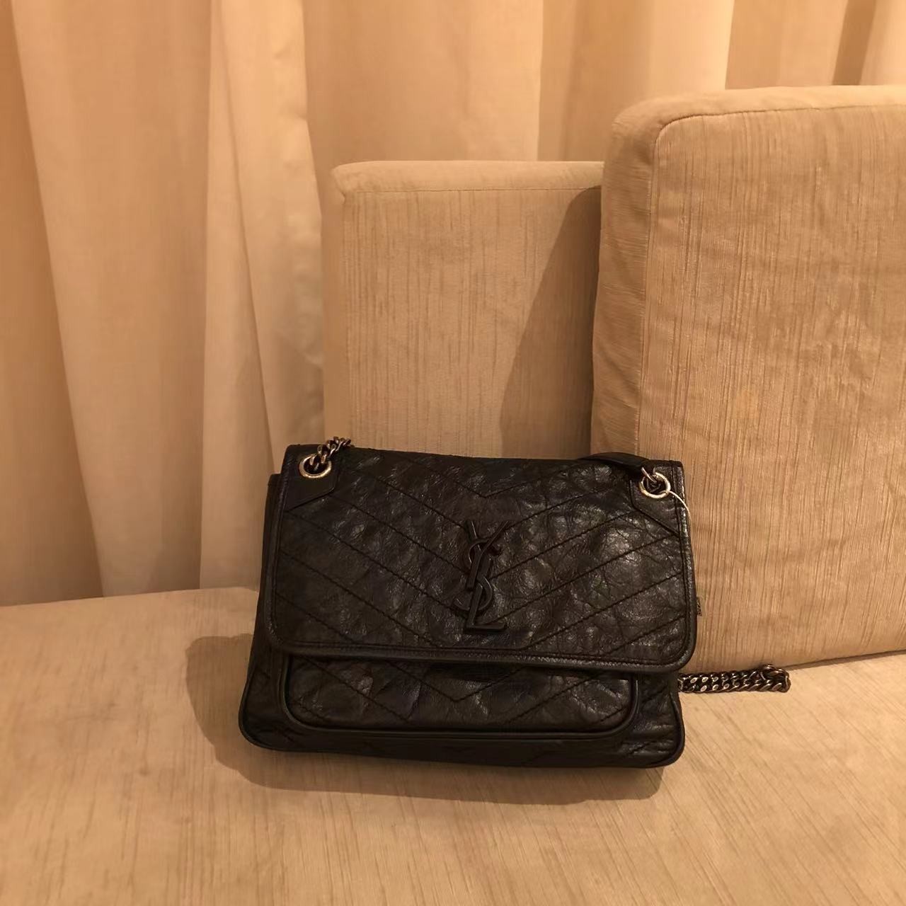 95新 YSL/圣罗兰 乱乱子中古/女士/斜跨包/42370