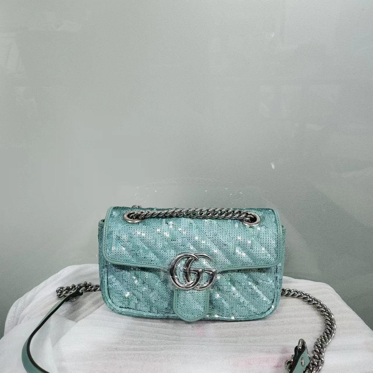 95新 GUCCI/古驰 乱乱子中古/女士/单肩包/71262