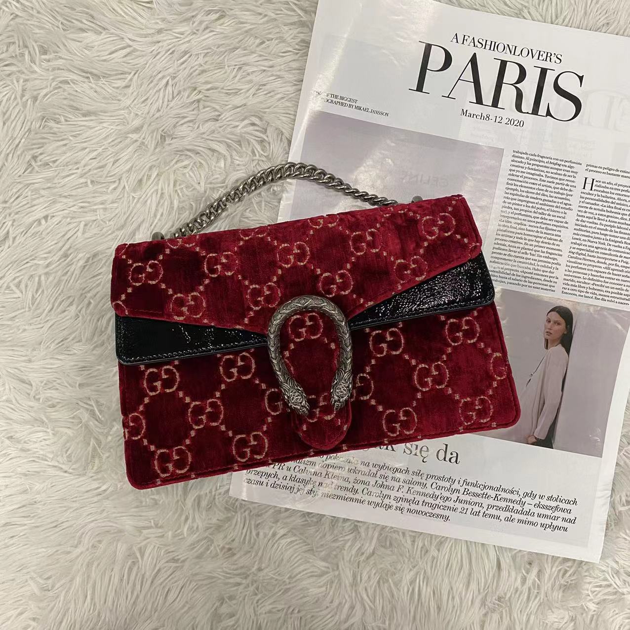 95新 GUCCI/古驰 乱乱子中古/女士/单肩包/06750