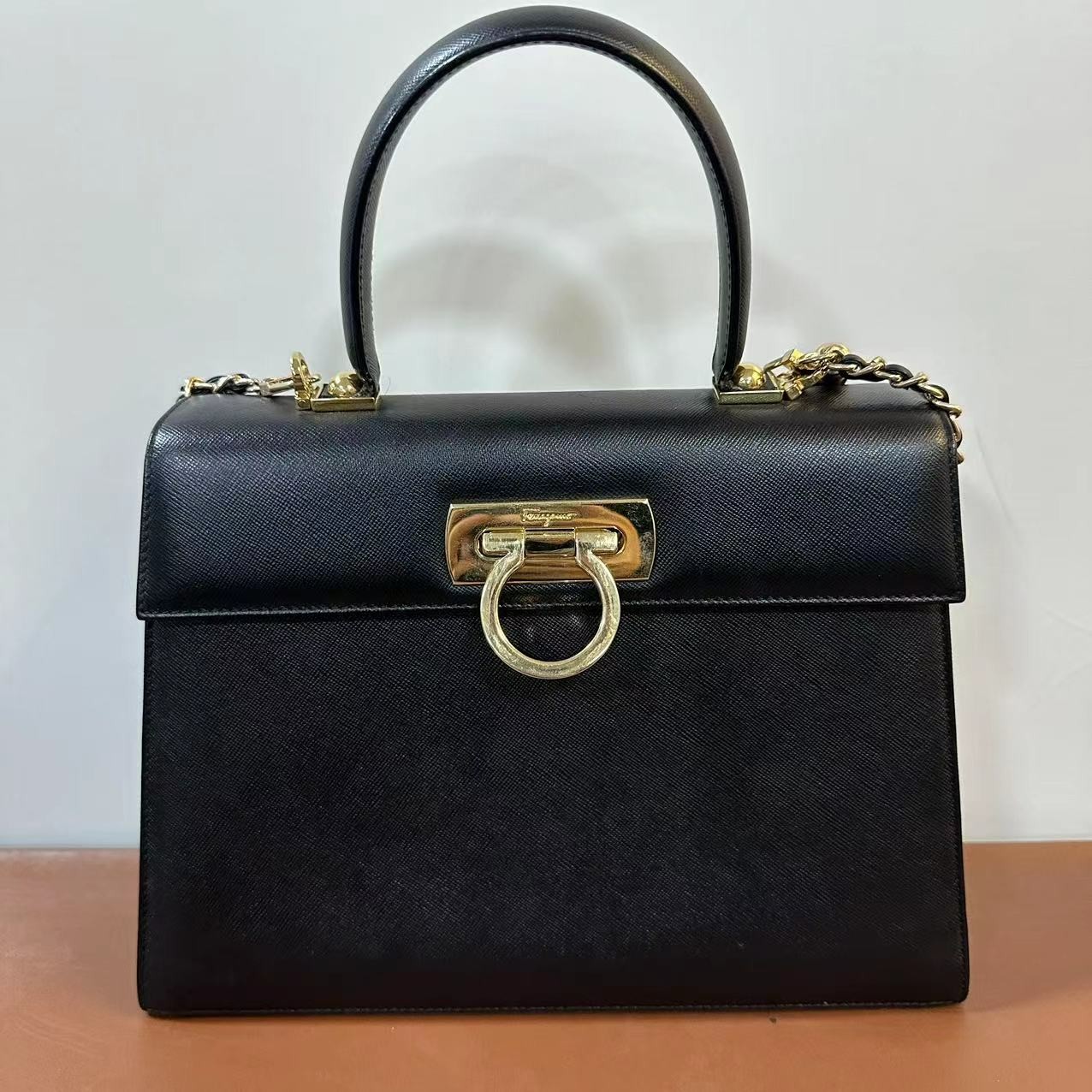 95新 FERRAGAMO/菲拉格慕 乱乱子中古/女士/手提包/41550
