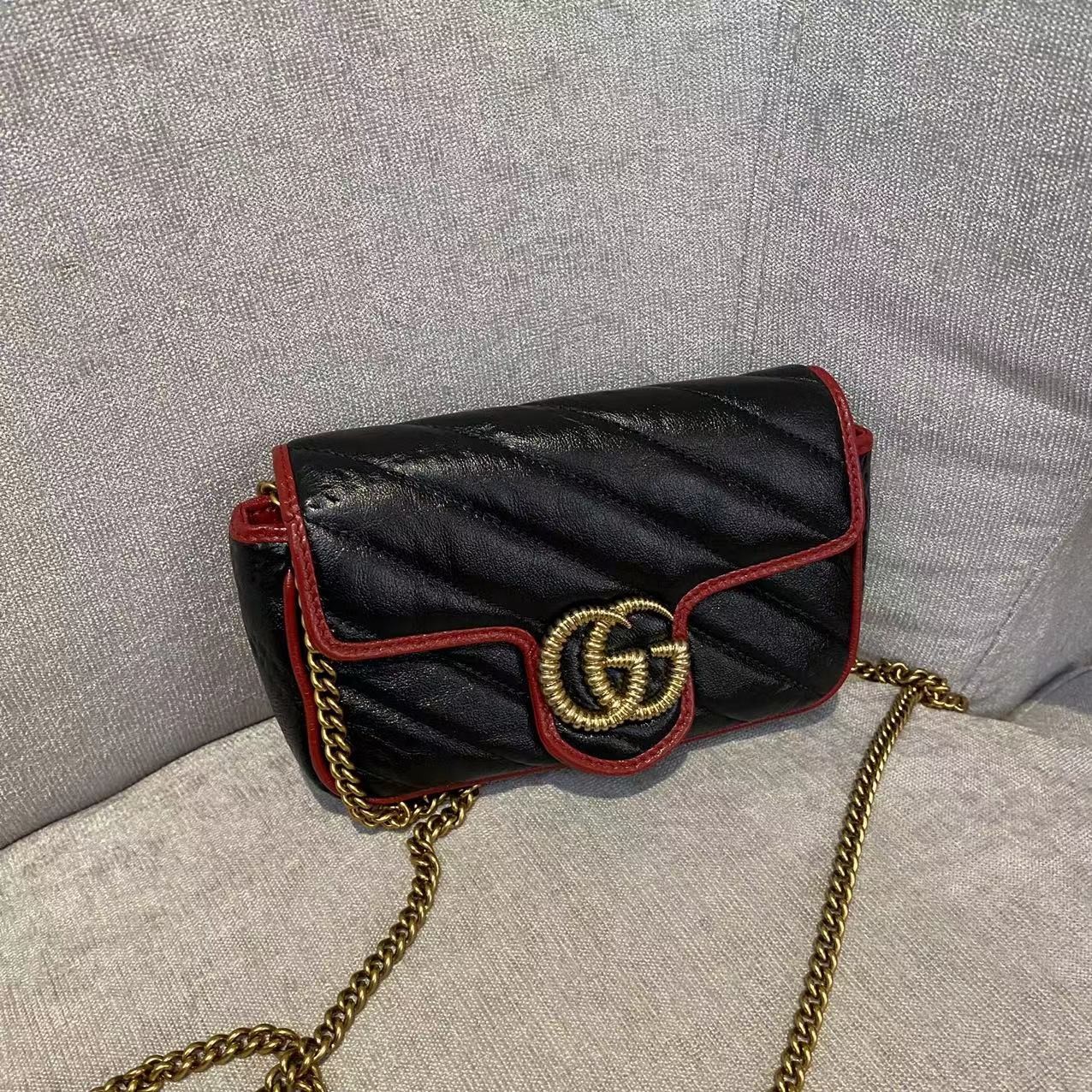 95新 GUCCI/古驰 乱乱子中古/女士/斜挎包/07482