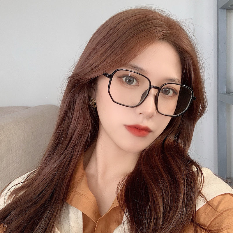 豹纹色近视眼镜女配有度数小红书超轻大框显瘦素颜网红眼睛框架男