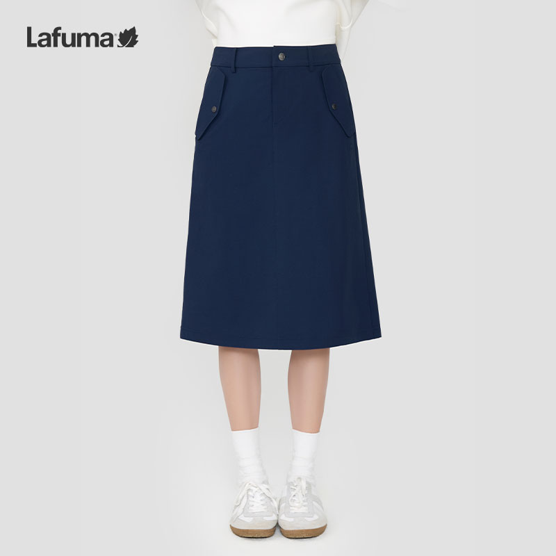 LAFUMA乐飞叶户外春秋山系工装风半身裙女高腰宽松裙子LFPA4CQ87